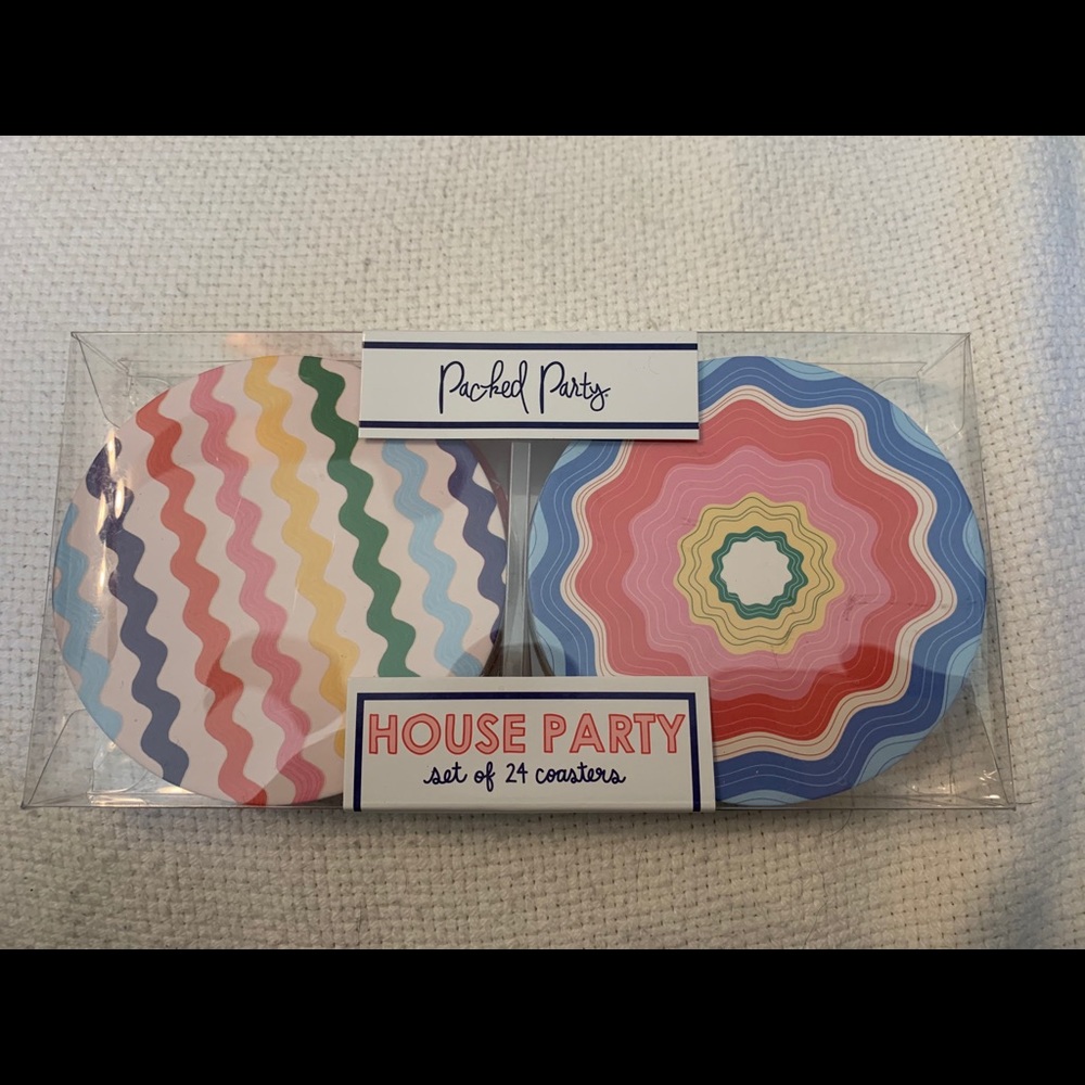 House Party set of 24 coasters